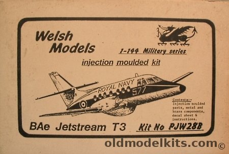 Welsh Models 1/144 British Aerospace Jetstream T3 - Royal Navy, PJW28B plastic model kit